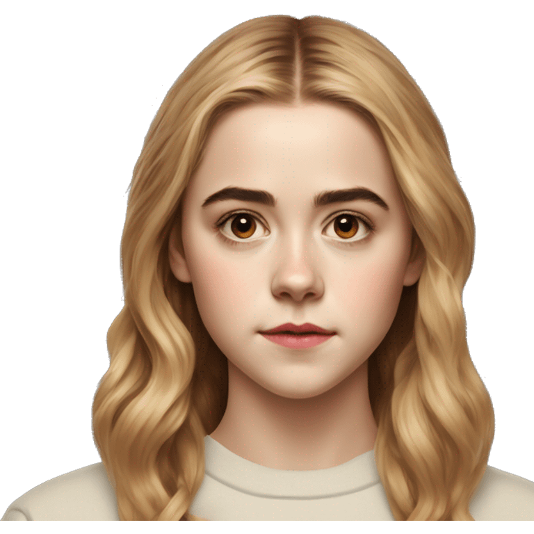 Kiernan Shipka, teenager, Sansa Stark, hyperreal, photoreal portrait emoji