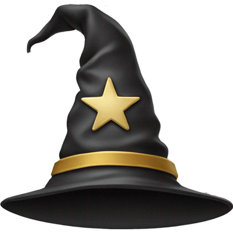 wizard hat with star and moon emoji