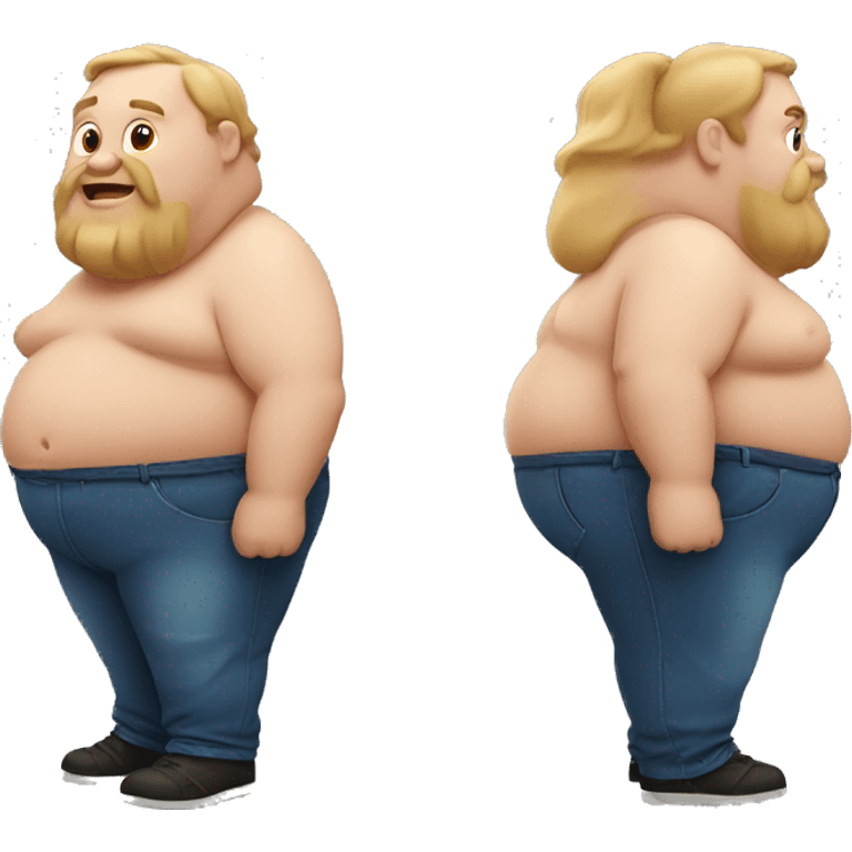 Fat guy emoji