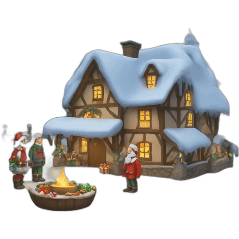 village christmas emoji