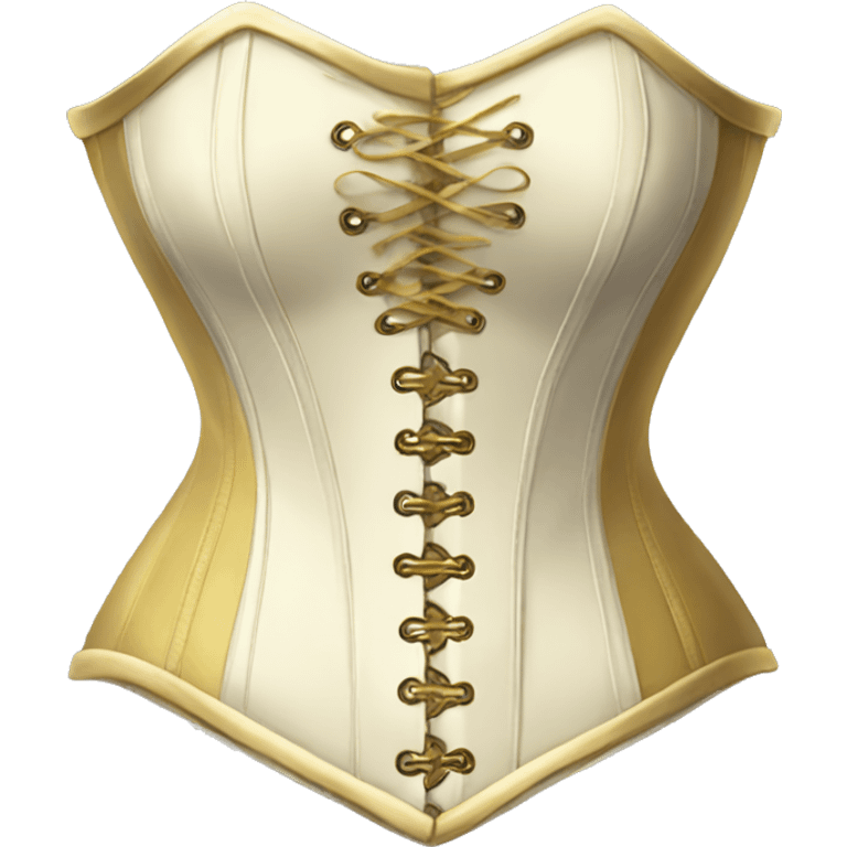 Gold ivory corset  emoji