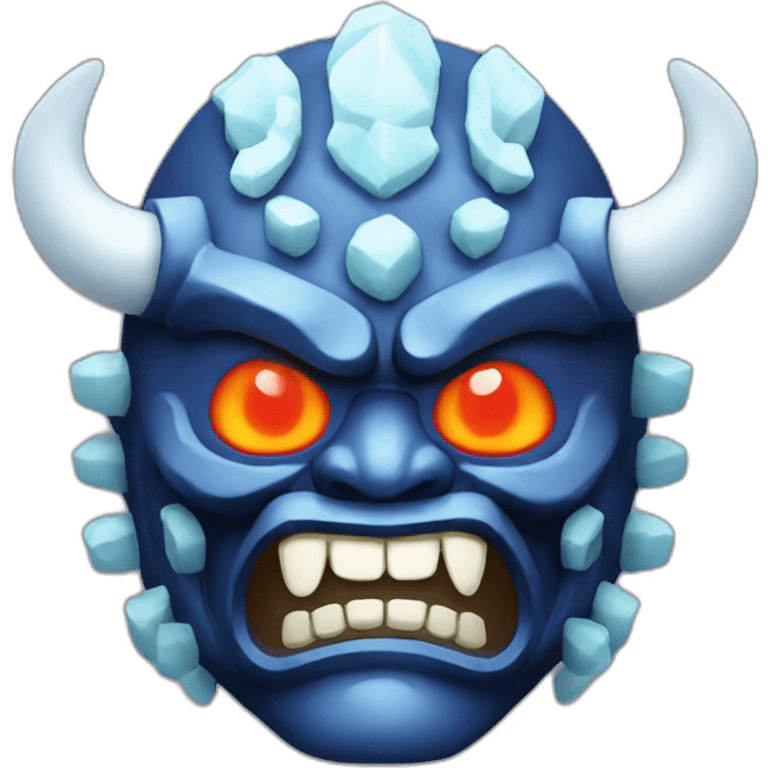 crystal japanese oni mask emoji