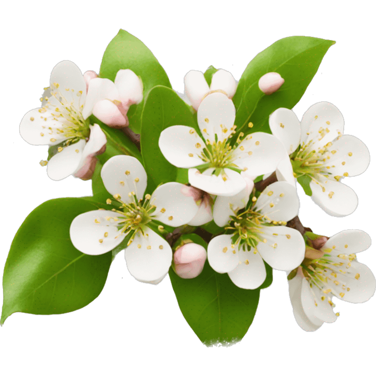  pear blossom emoji