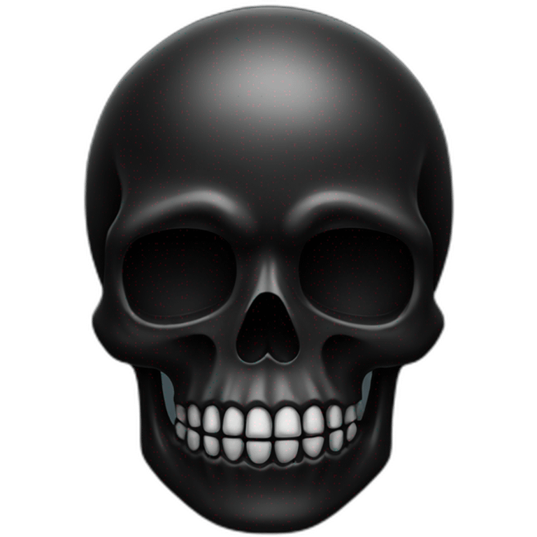 black skull emoji