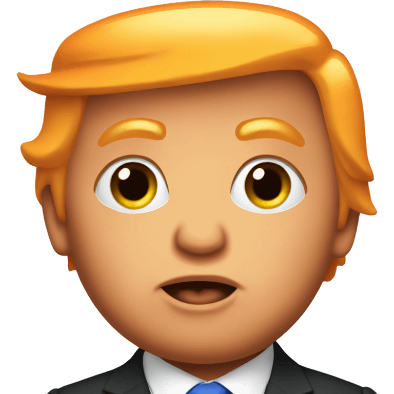 funny orange baby trump emoji