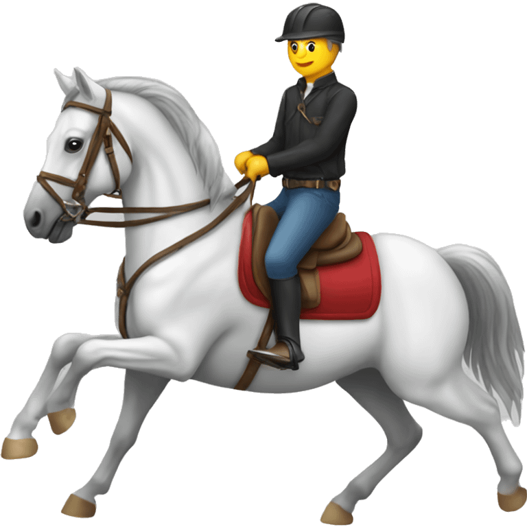   horse riding horse emoji