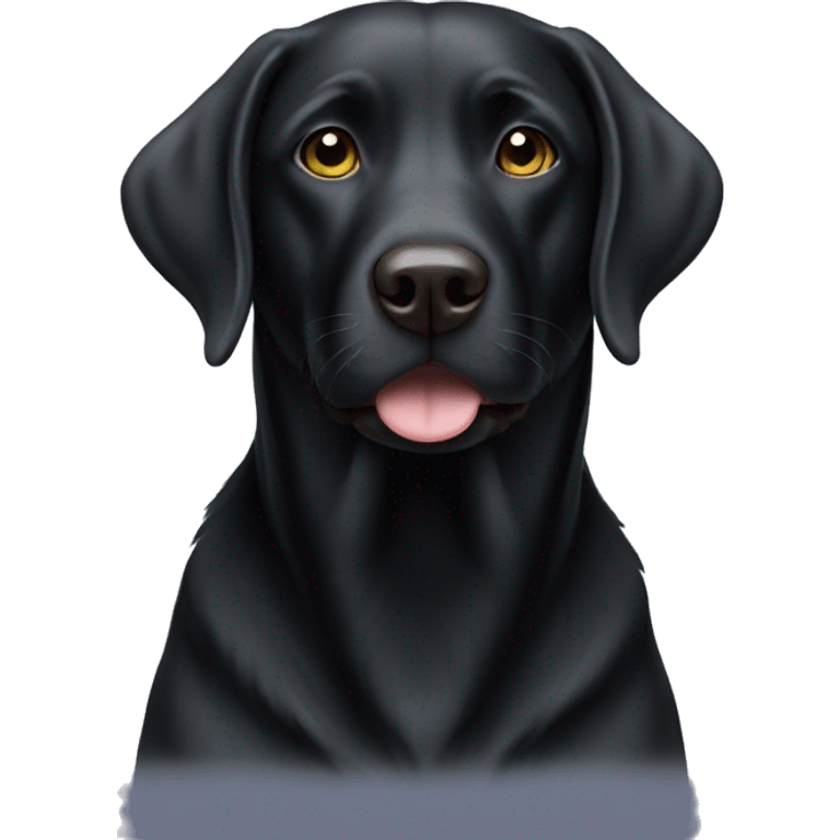 Black lab emoji