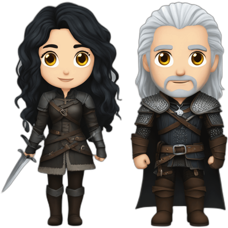 Geralt and Yennefer emoji