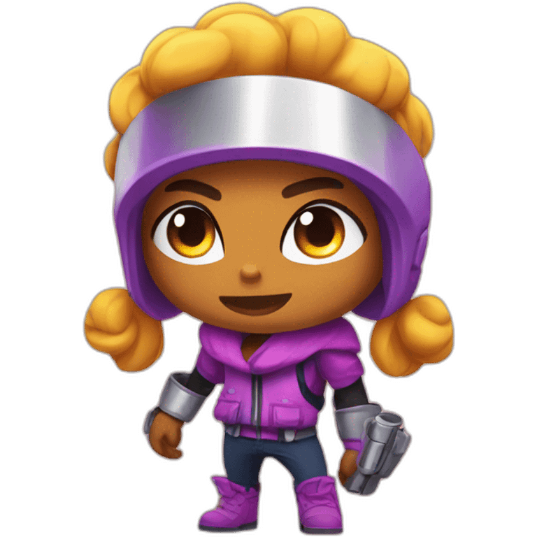 émoji brawl stars avec shelly emoji