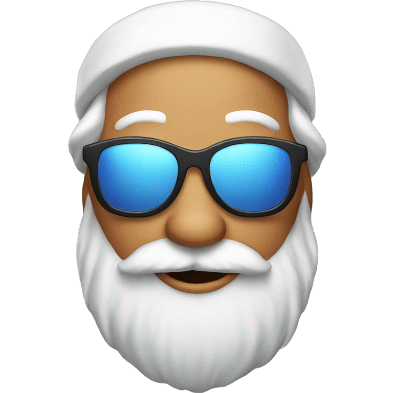 Santa claus with sun glasses  emoji