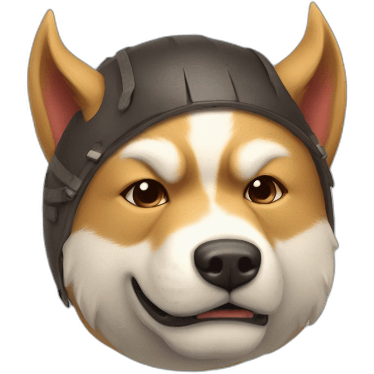 hog-rider-clash-royAL WITH AKITA INU HEAD emoji