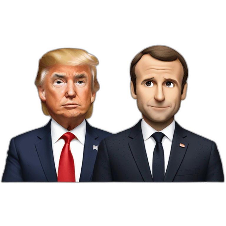 Macron x trump emoji