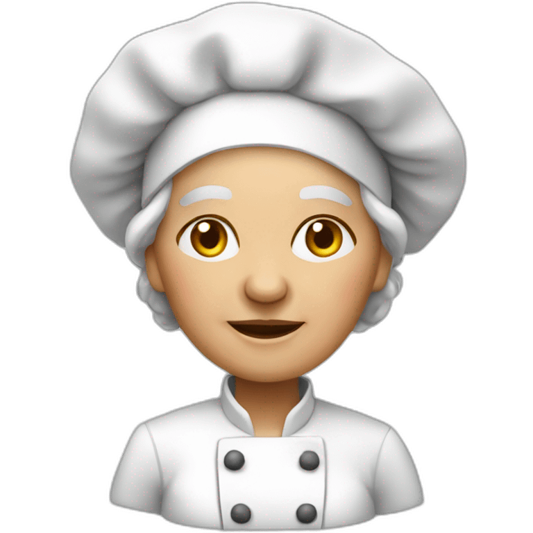 old woman chef emoji