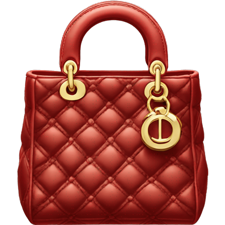 Red Lady Dior bag emoji