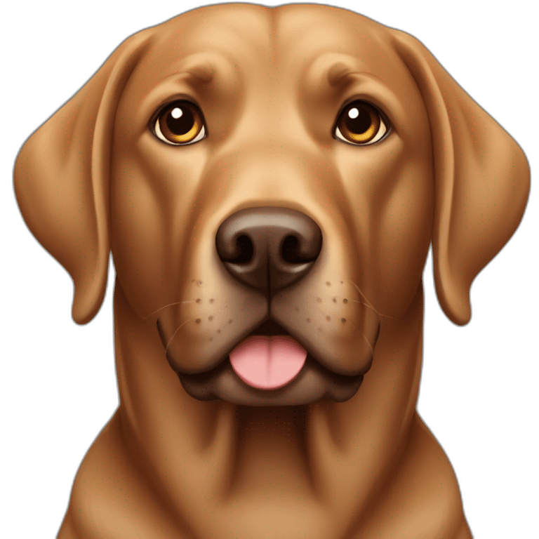 Brown labrador emoji