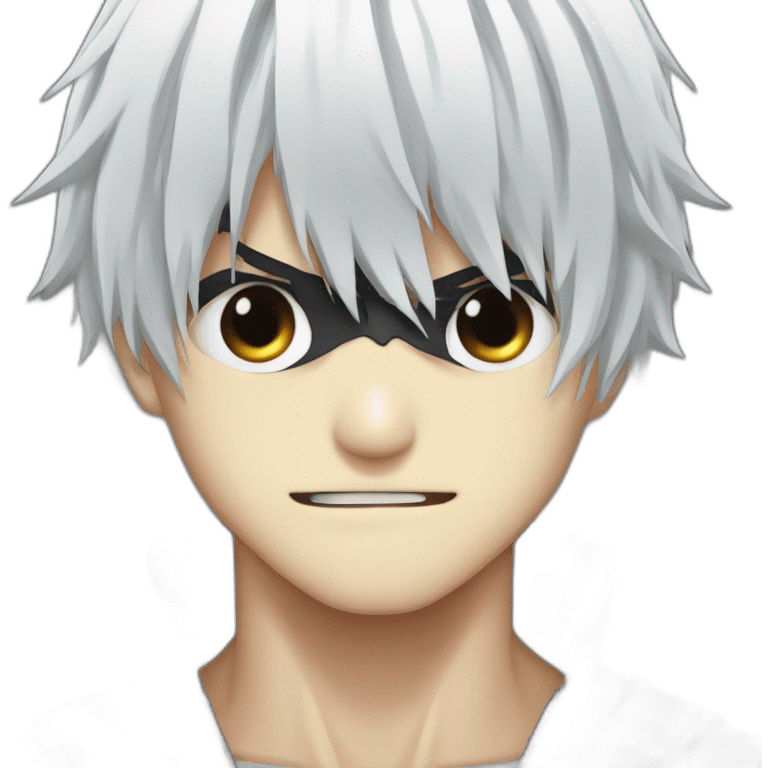 Angry Ken kaneki with eye patch emoji