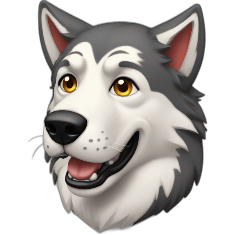 perro lobo emoji