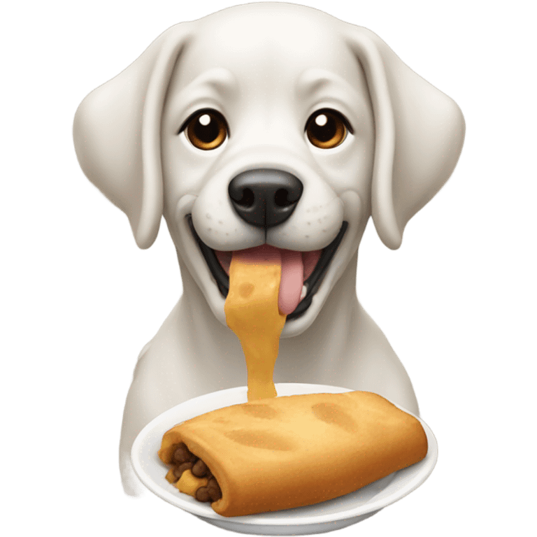 Dog eating  emoji