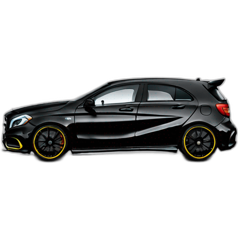 Mercedes a45 black edition one emoji