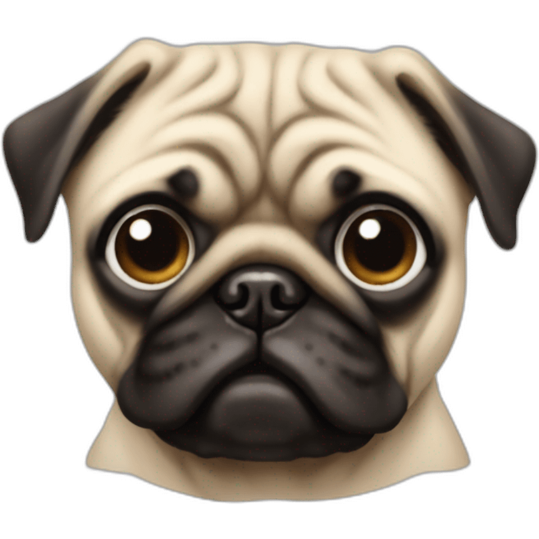 Pug without one eye emoji