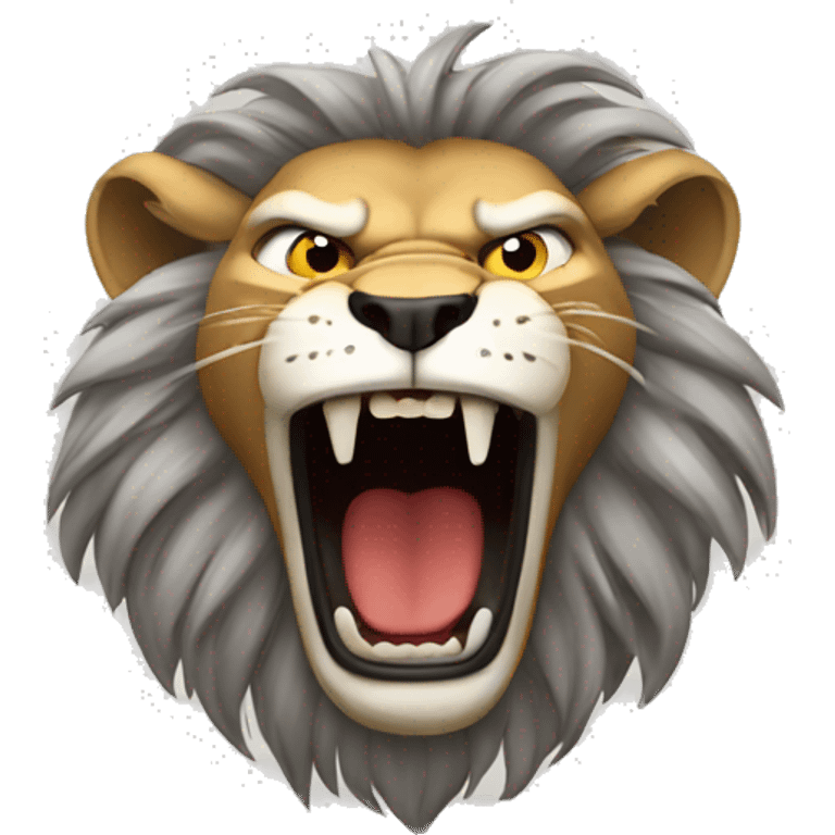 Angry lion emoji