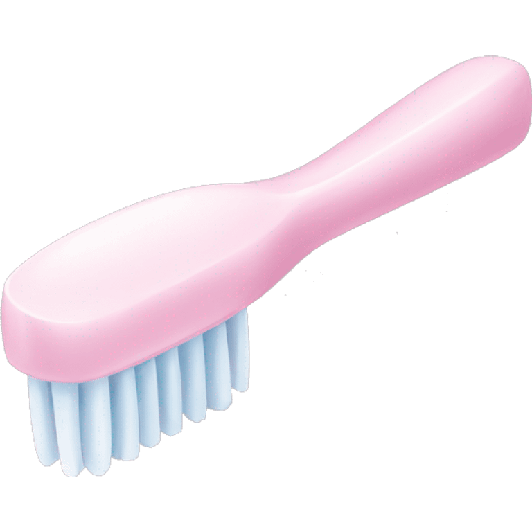 Pale pink toothbrush  emoji