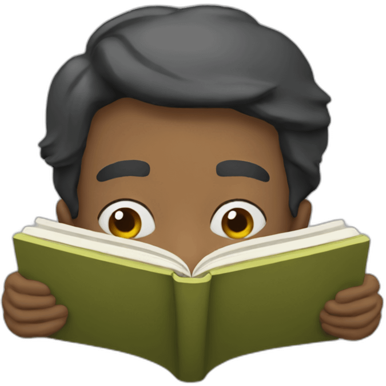 poor man reading a book emoji