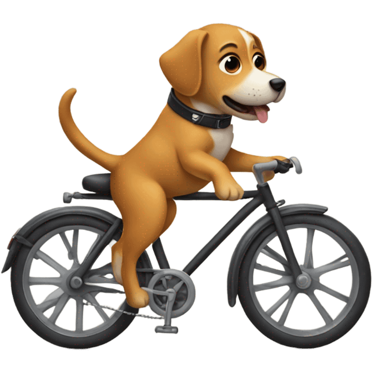 Dog on a bike emoji