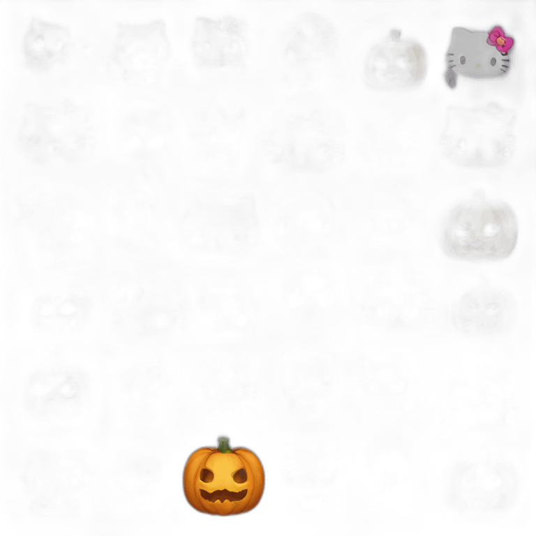 halloween hello kitty emoji