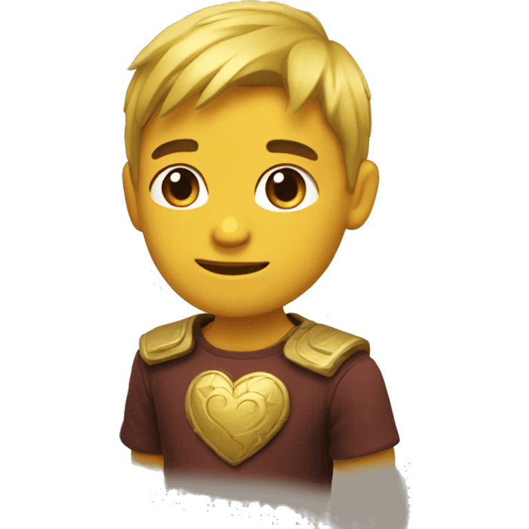 Corazón dorado  emoji