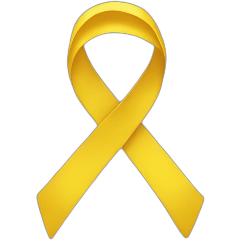 Yellow ribbon  emoji