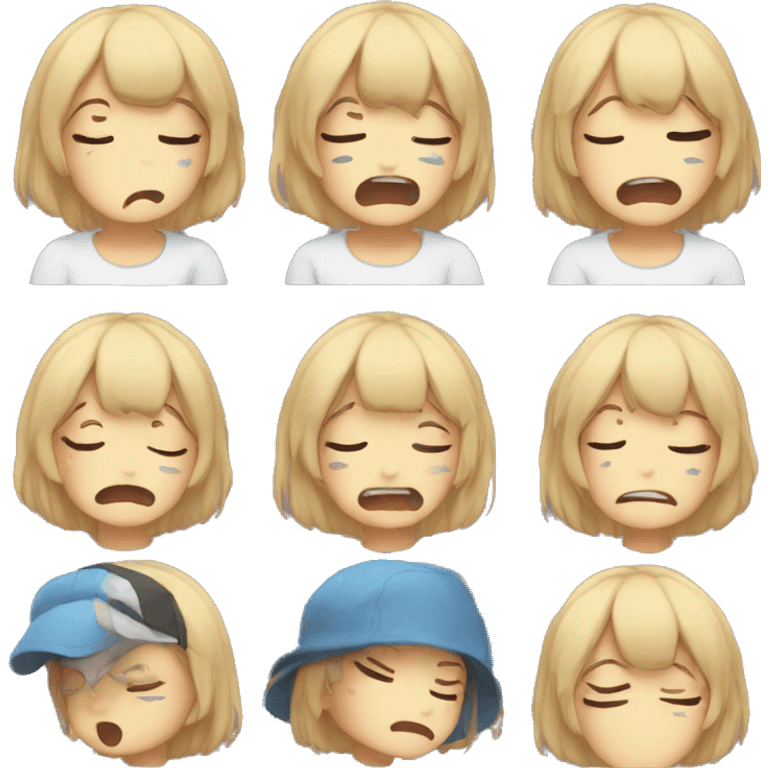 Ame-chan crying emoji