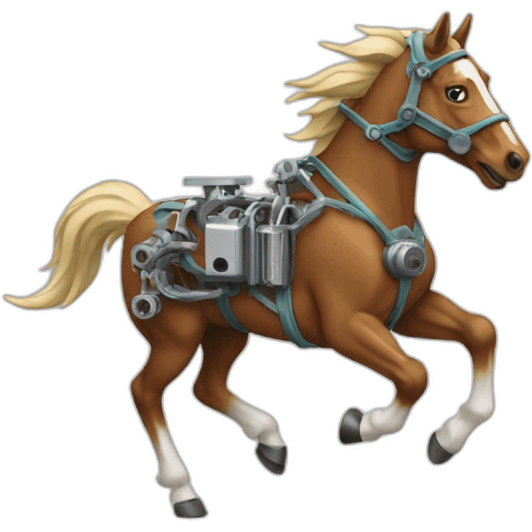 Mechanical Engineering running horse emoji