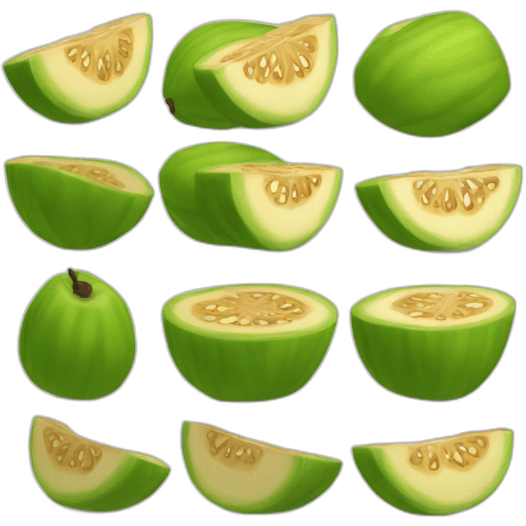 sliced goava emoji