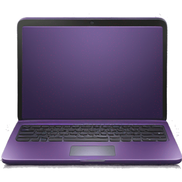 Dark plum purple laptop with black keyboard  emoji