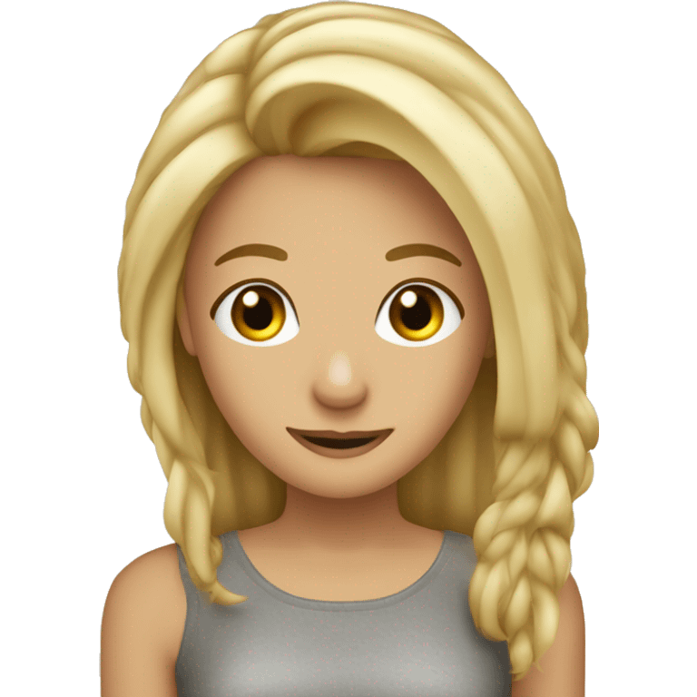 Paar was sich umarm, Mann braune lockige haare, frau blonde lange haare emoji