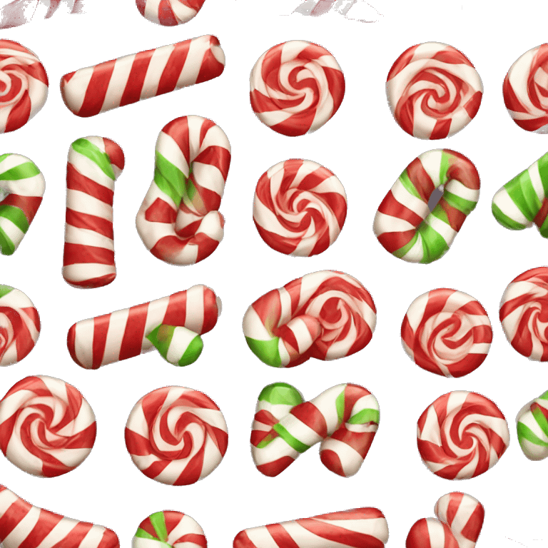 Christmas candy emoji