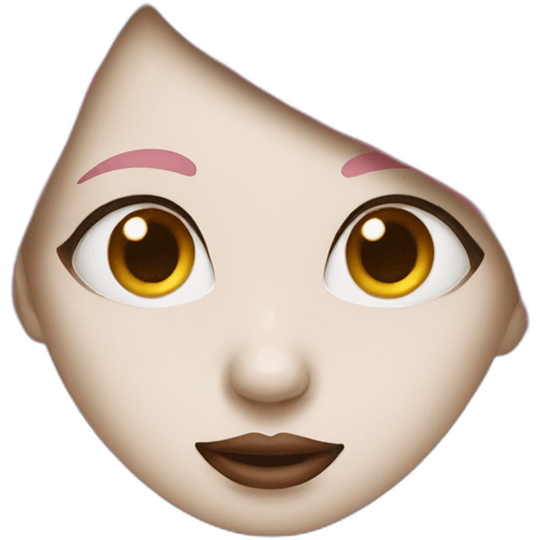 girl with pig nose emoji