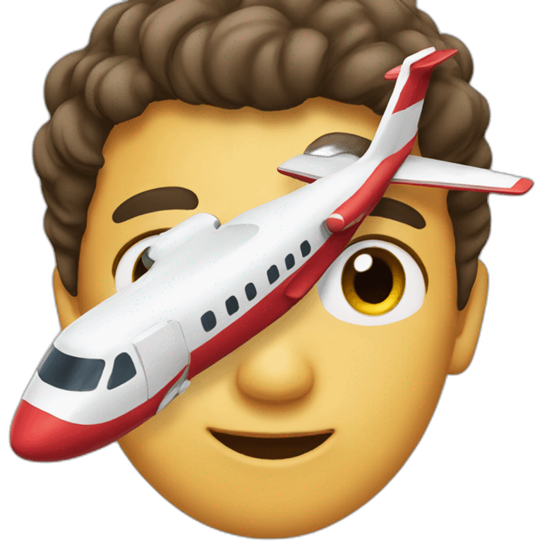 Plane with pilot emoji