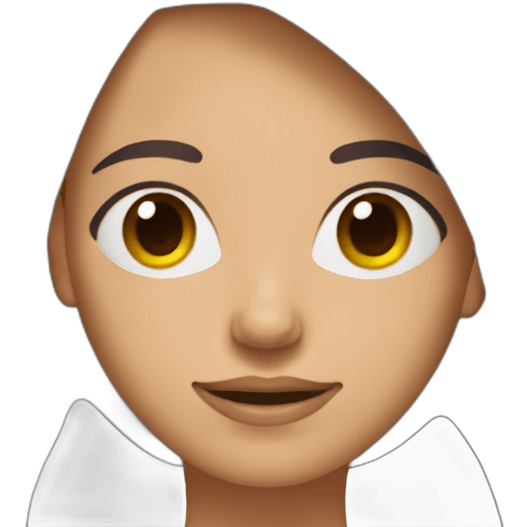 women,dark medium brown hair,using purple tshirt whith letters "4tech emoji