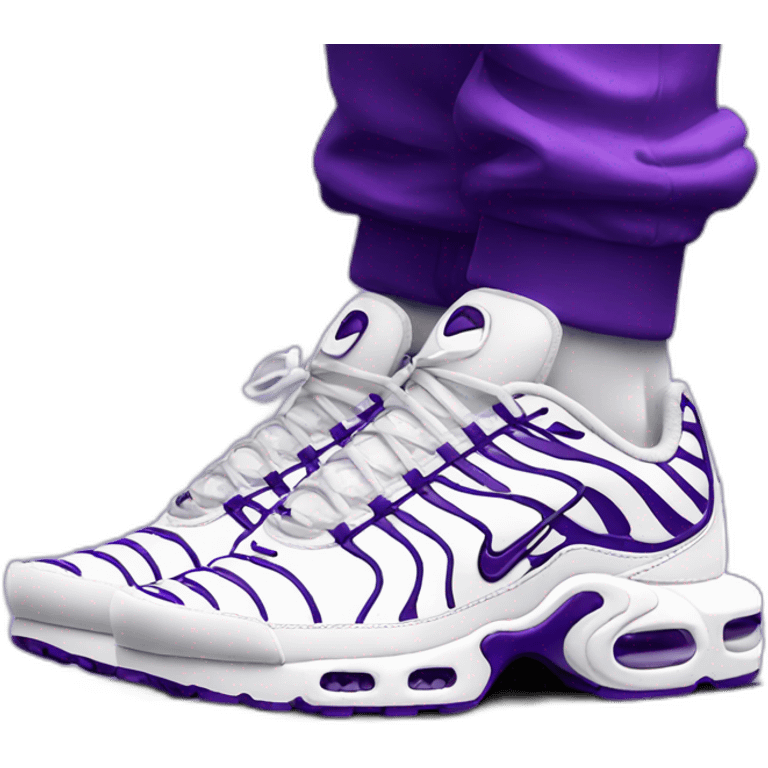 nike air max tn plus white and purple emoji