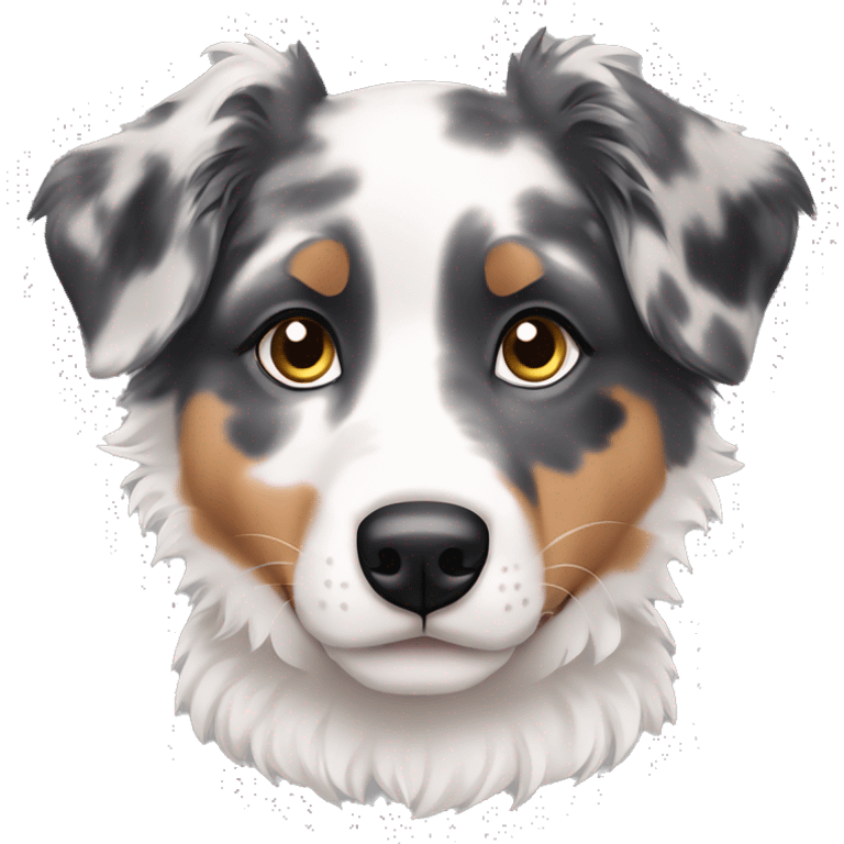 merle australian shepherd puppy emoji