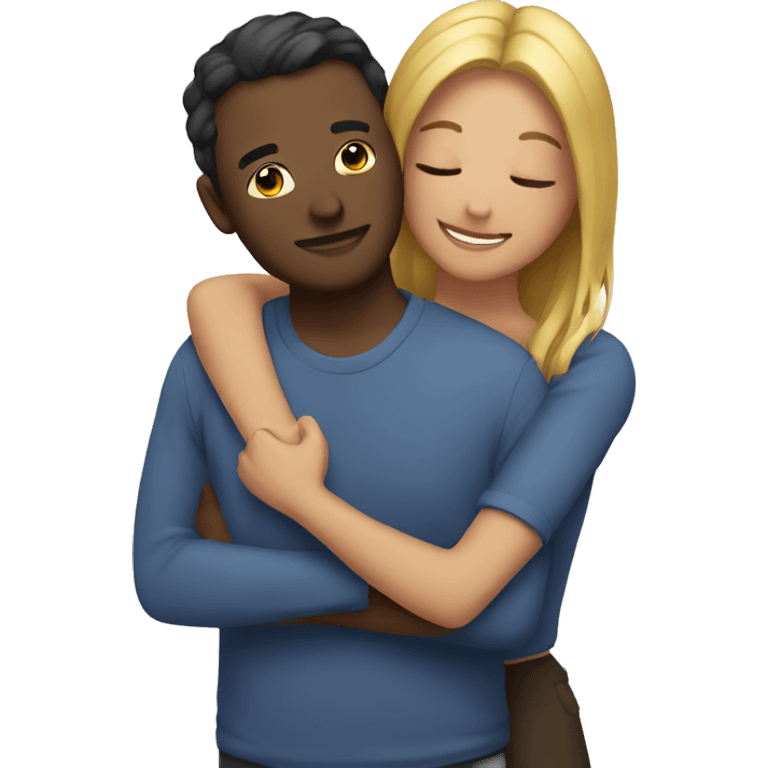 couple hugging emoji