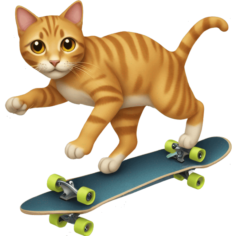 Cat skateboarding  emoji