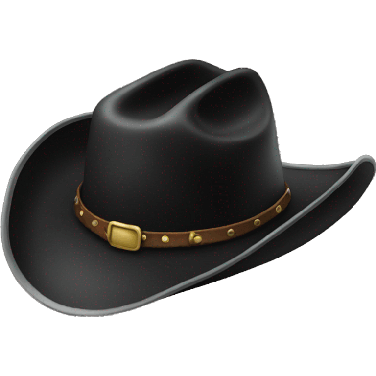 black cowboy hat  emoji