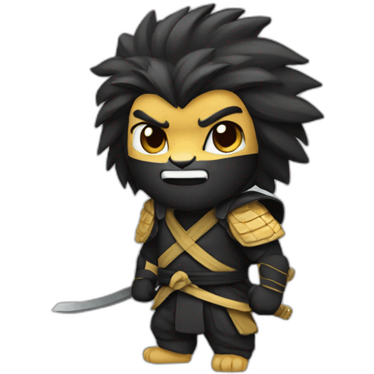 A ninja lion emoji