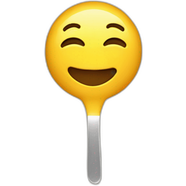 Smiled-person-with-spoon emoji