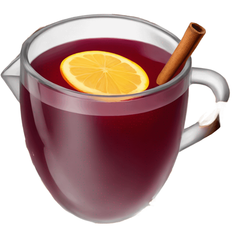 Mulled wine with star anise emoji