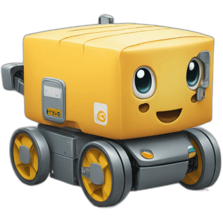 delivery robot emoji