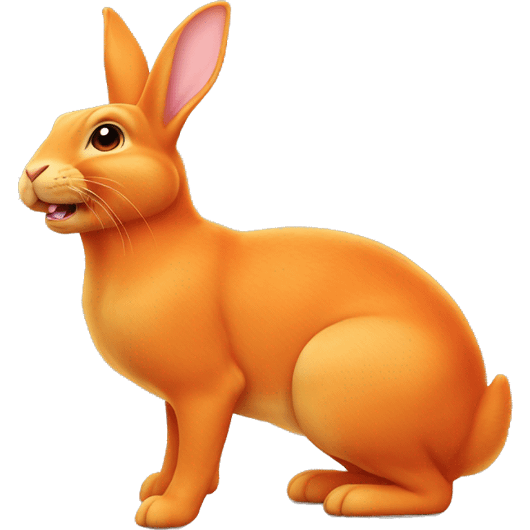 Orange rex bunny. emoji